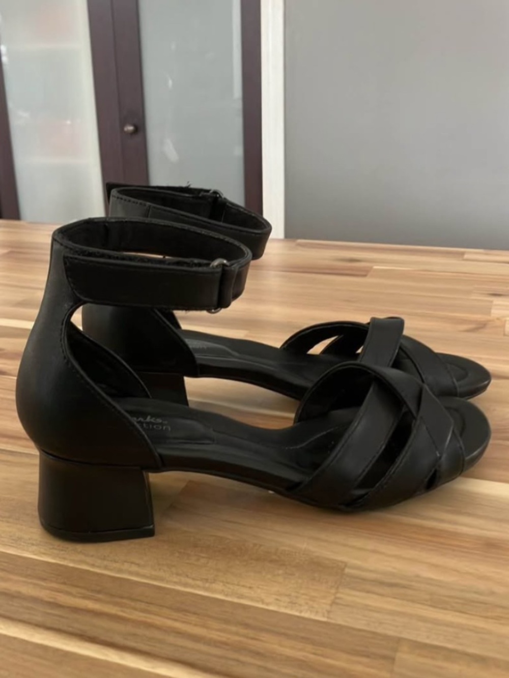 Clarks Collection Comfort Block Heel Sandals